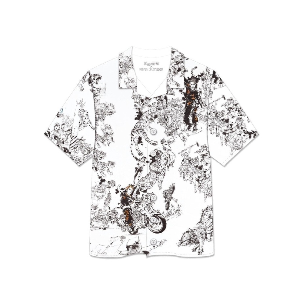 SUPER RARE SuperM X Kim Junggi Tiger Inside Art Print Shirt